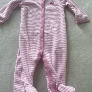 Pink Striped Baby Onsie